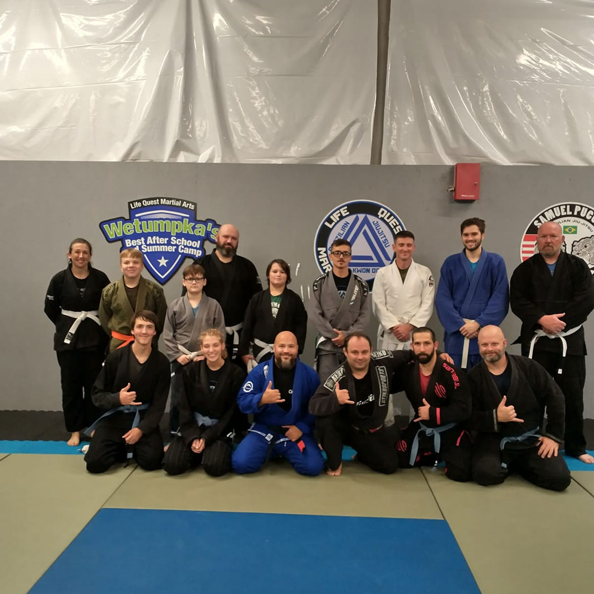 Adult Brazilian Jiu-Jitsu training at Life Quest Martial Arts
